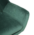 Rose Accent Chair Velvet Green Green Upholstered