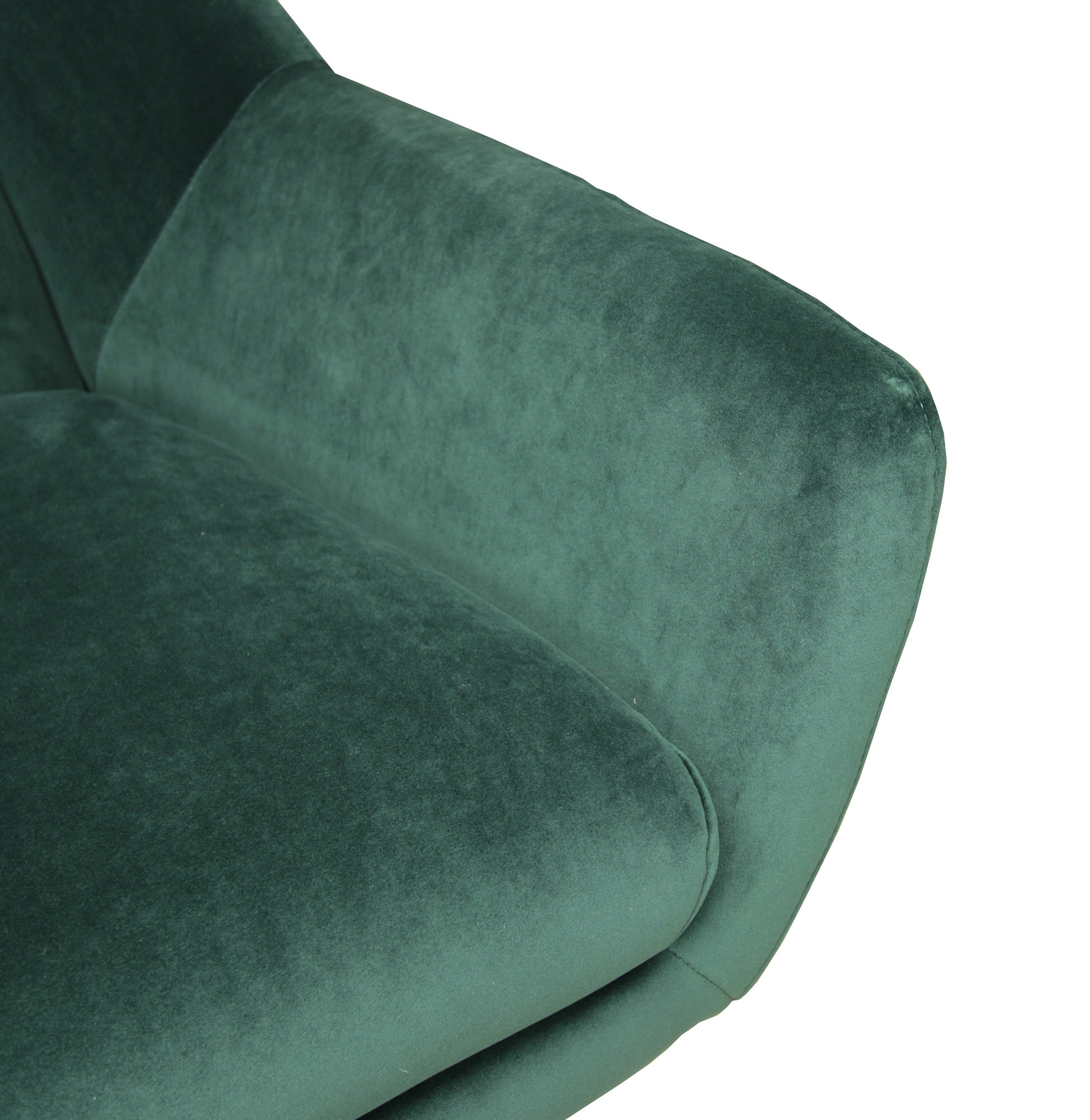 Rose Accent Chair Velvet Green Green Upholstered