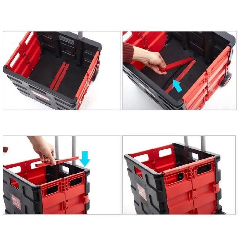 Multi Function Folding Two Wheeled Shopping Cart