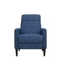 Molson Pushback Recliner Chair Blue Blue Upholstered