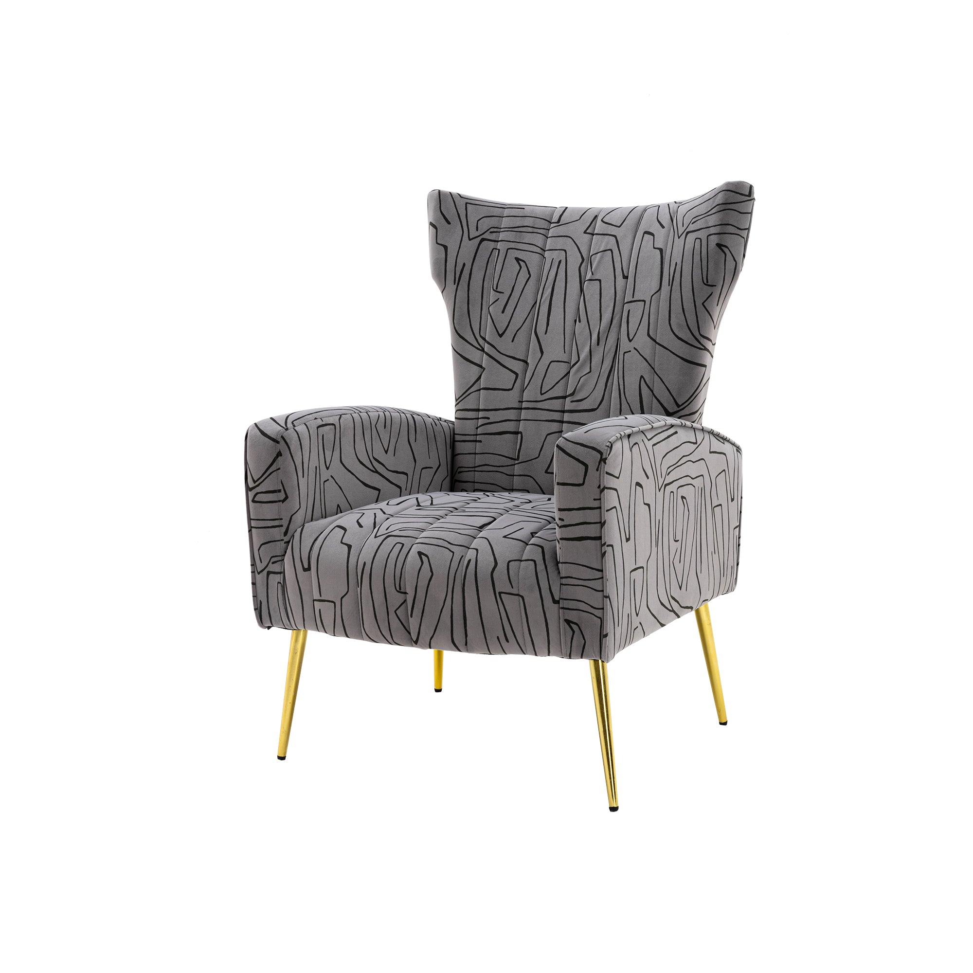 COOLMORE Accent Chair ,leisure single chair with Rose grey-metal