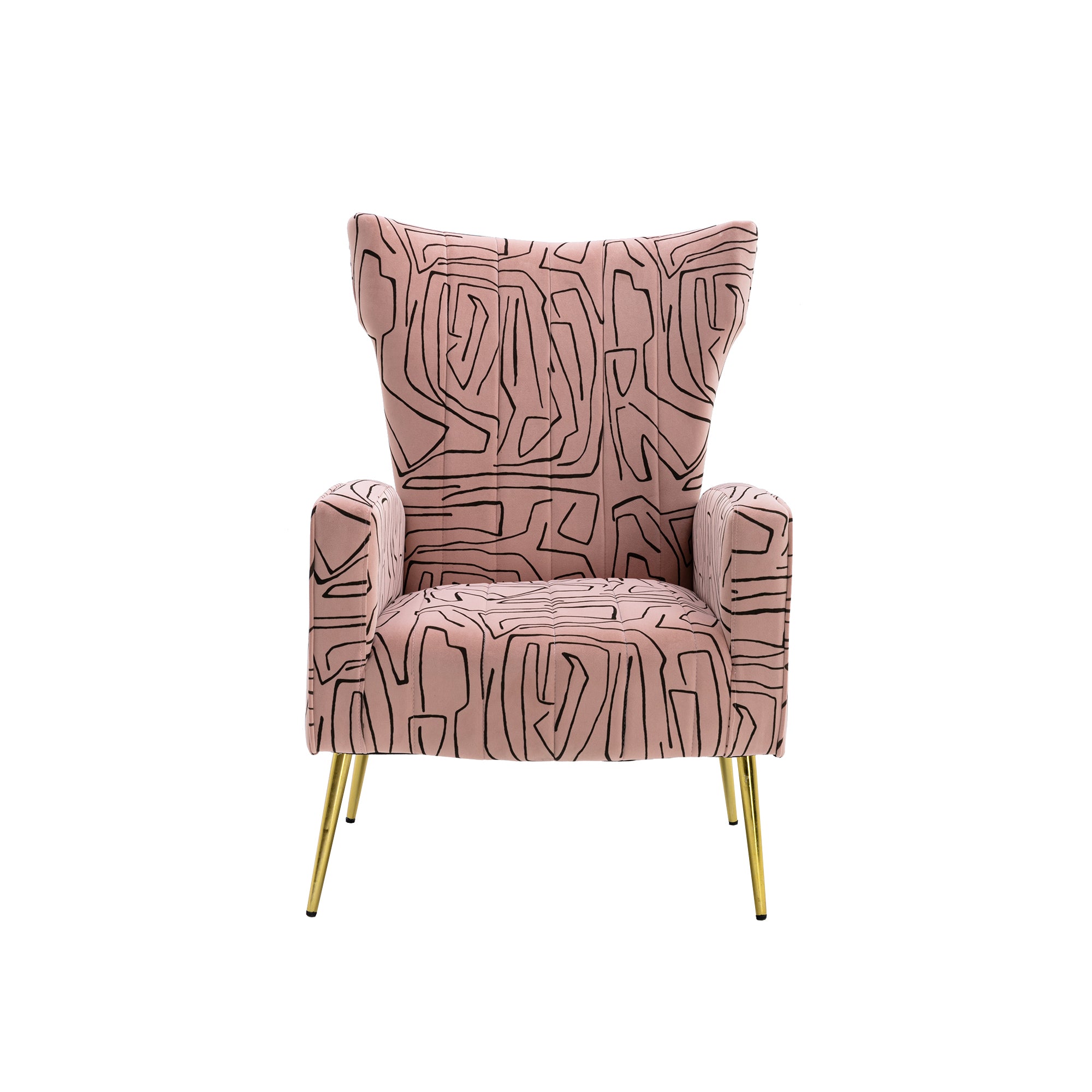 COOLMORE Accent Chair ,leisure single chair with Rose pink-metal