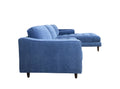 Anderson Raf Sectional Denim Blue Blue Upholstered