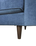 Anderson Laf Sectional Denim Blue Blue Upholstered