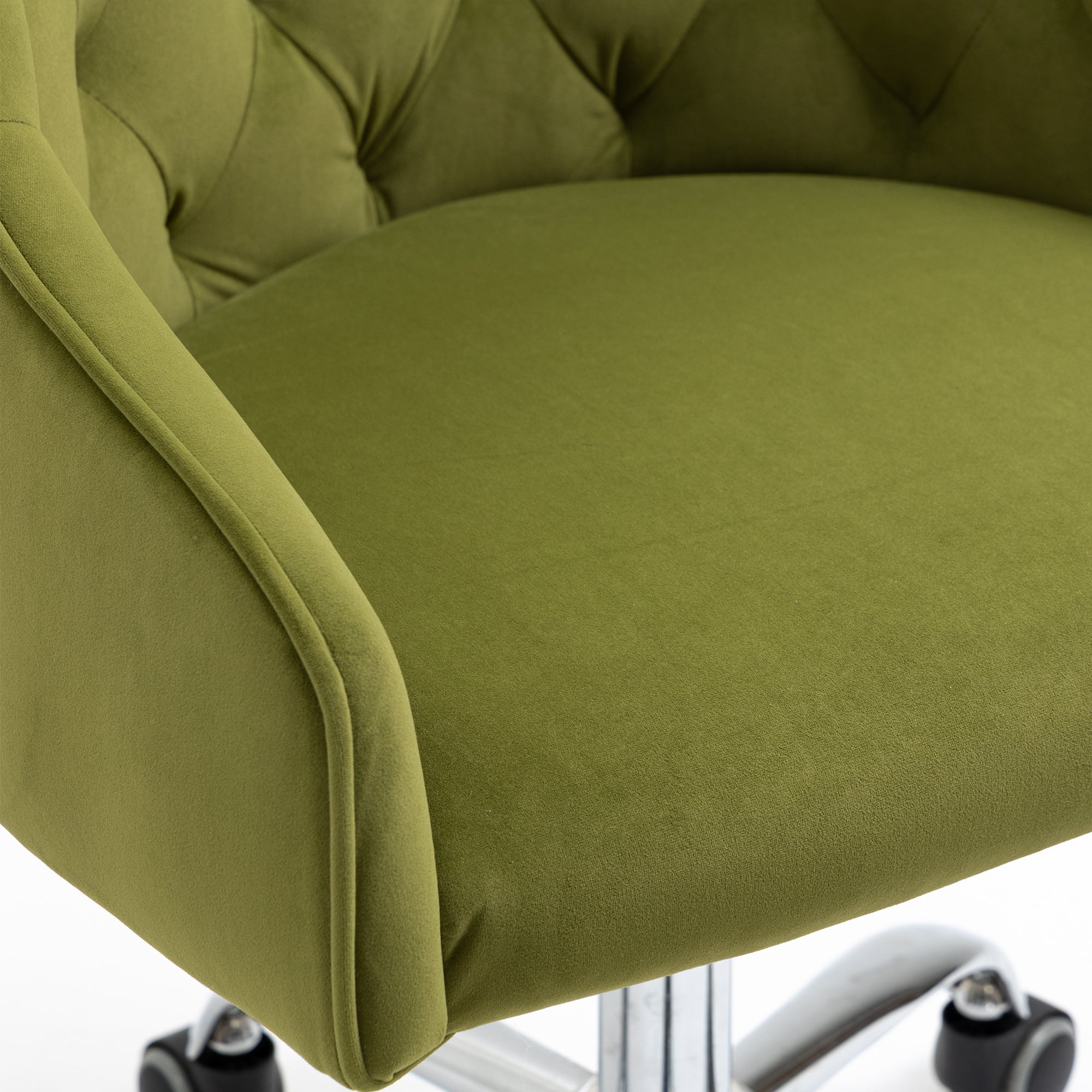 COOLMORE Swivel Shell Chair for Living Room Modern green-metal