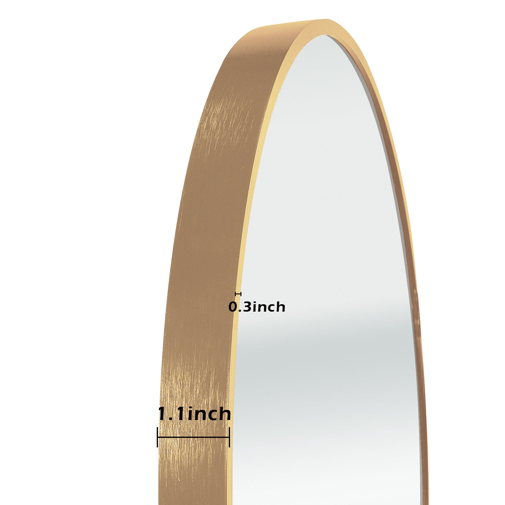 Gold 24 Inch Metal Round Bathroom Mirror gold-classic-mdf-aluminium alloy