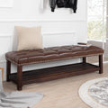 Bedroom End Of Bed Bench Tufted Upholstered End Of Bed Bench End Of Bed Entrance Shoe Bench, 60