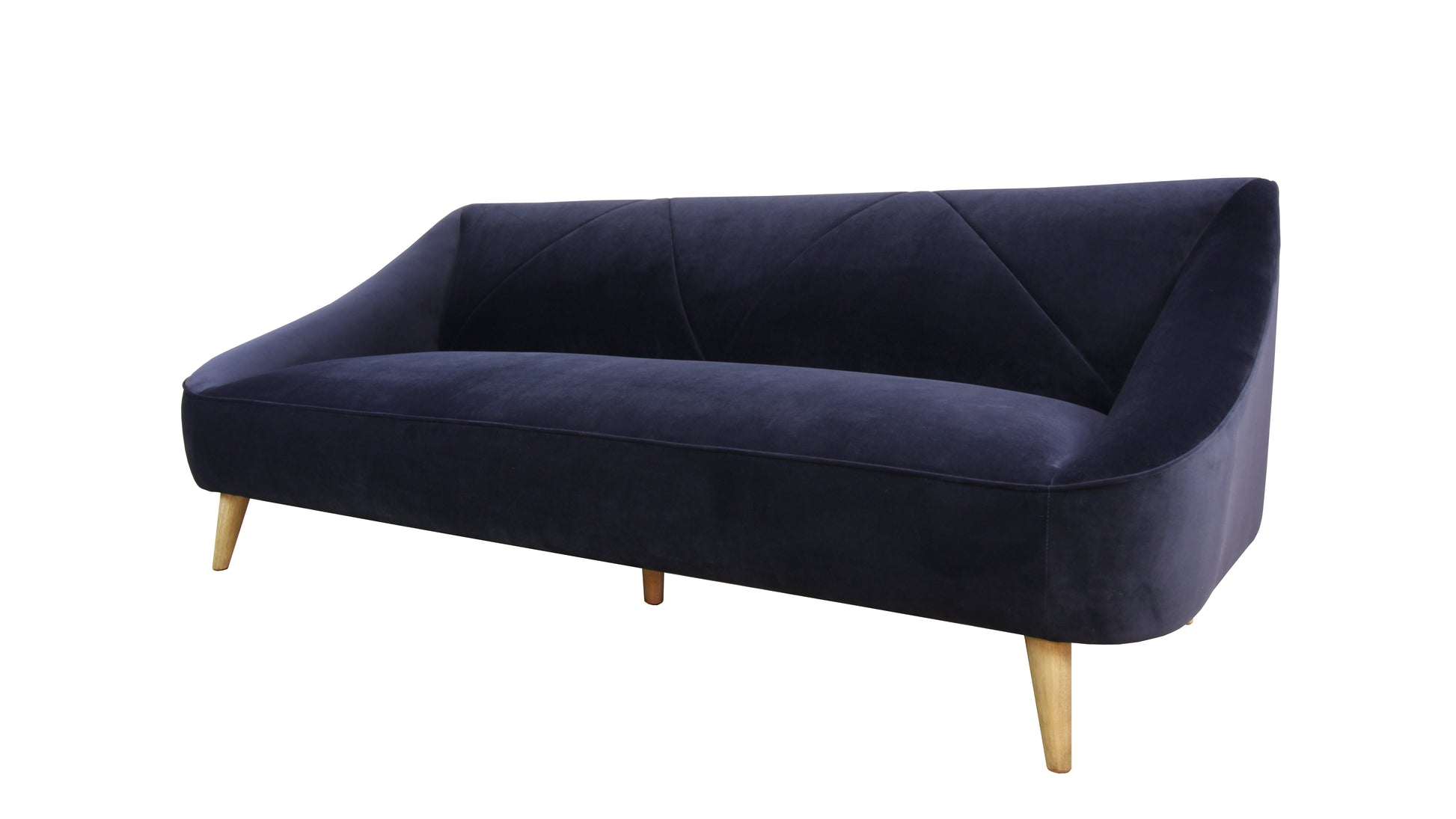 Baylee Sofa Midnight Blue Navy Blue Upholstered