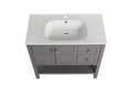 Bathroom Vanity With Soft Close Drawers and Gel 2-rock grey-2-soft close