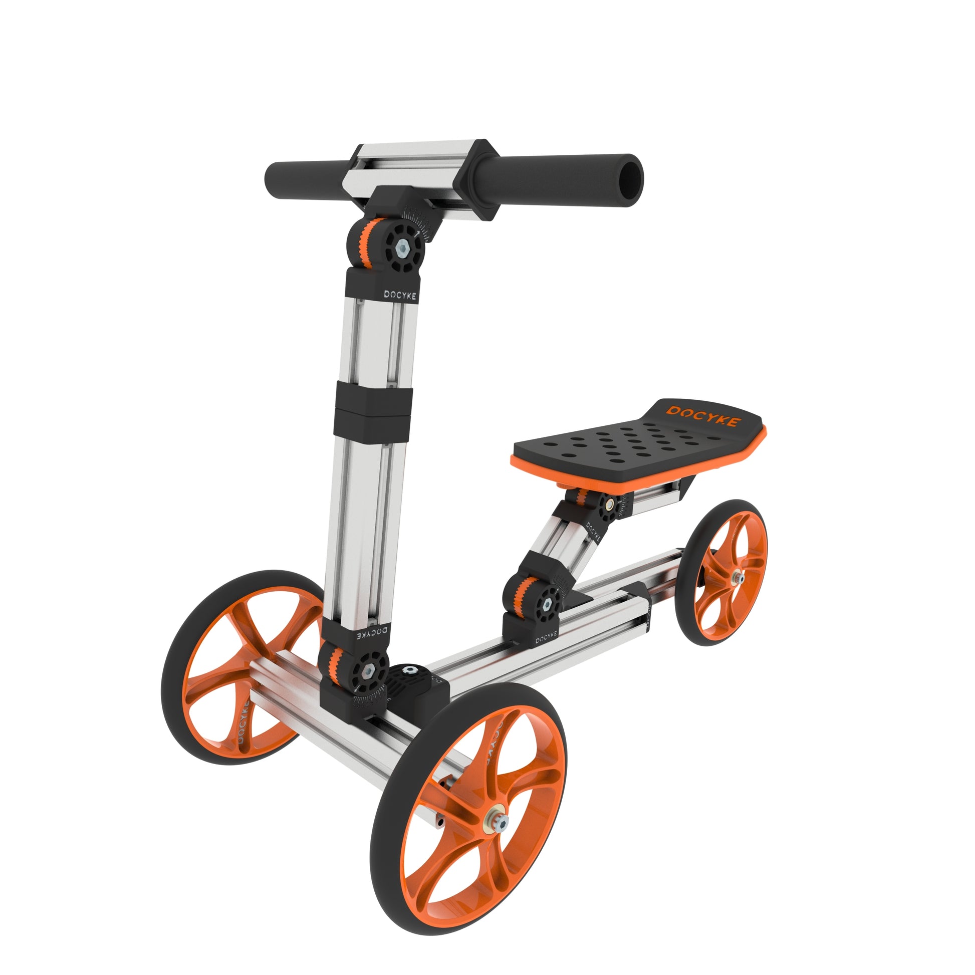 Modular Design High Strength Material Electric Innovation Kart, More Than 20 Kinds Of Assembly Methods, Suitable For Outdoor Sports, Parent Child Interaction,Promotion Plus A S Kit Orange Abs Steel Q235