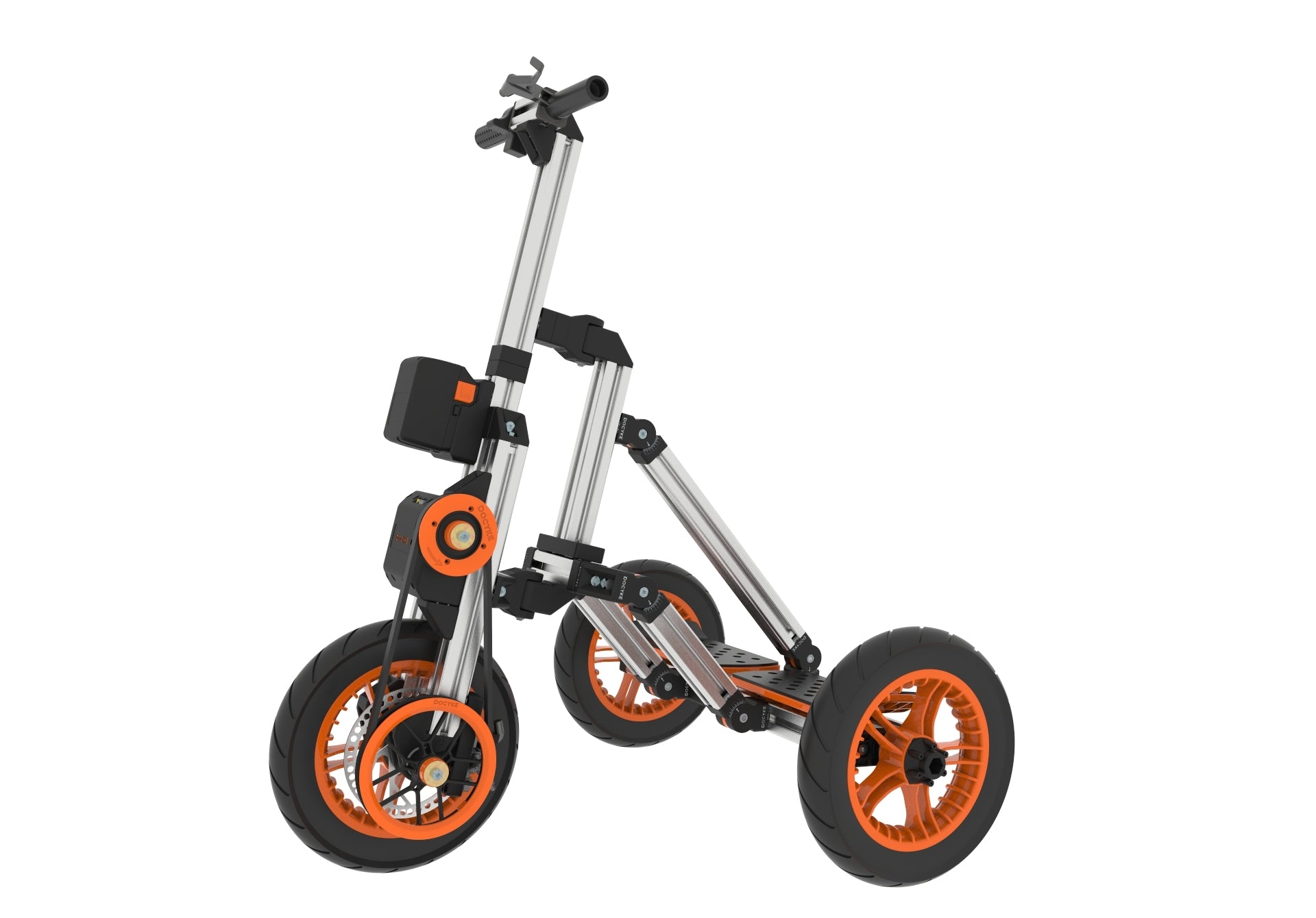 Modular Design High Strength Material Electric Innovation Kart, More Than 20 Kinds Of Assembly Methods, Suitable For Outdoor Sports, Parent Child Interaction,Promotion Plus A S Kit Orange Abs Steel Q235