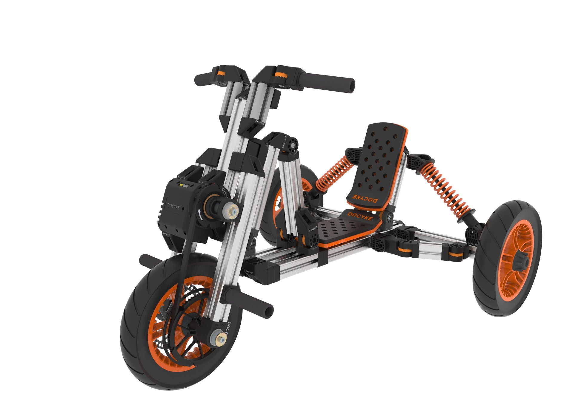 Modular Design High Strength Material Electric Innovation Kart, More Than 20 Kinds Of Assembly Methods, Suitable For Outdoor Sports, Parent Child Interaction Silver Aluminum
