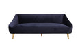 Baylee Sofa Midnight Blue Navy Blue Upholstered