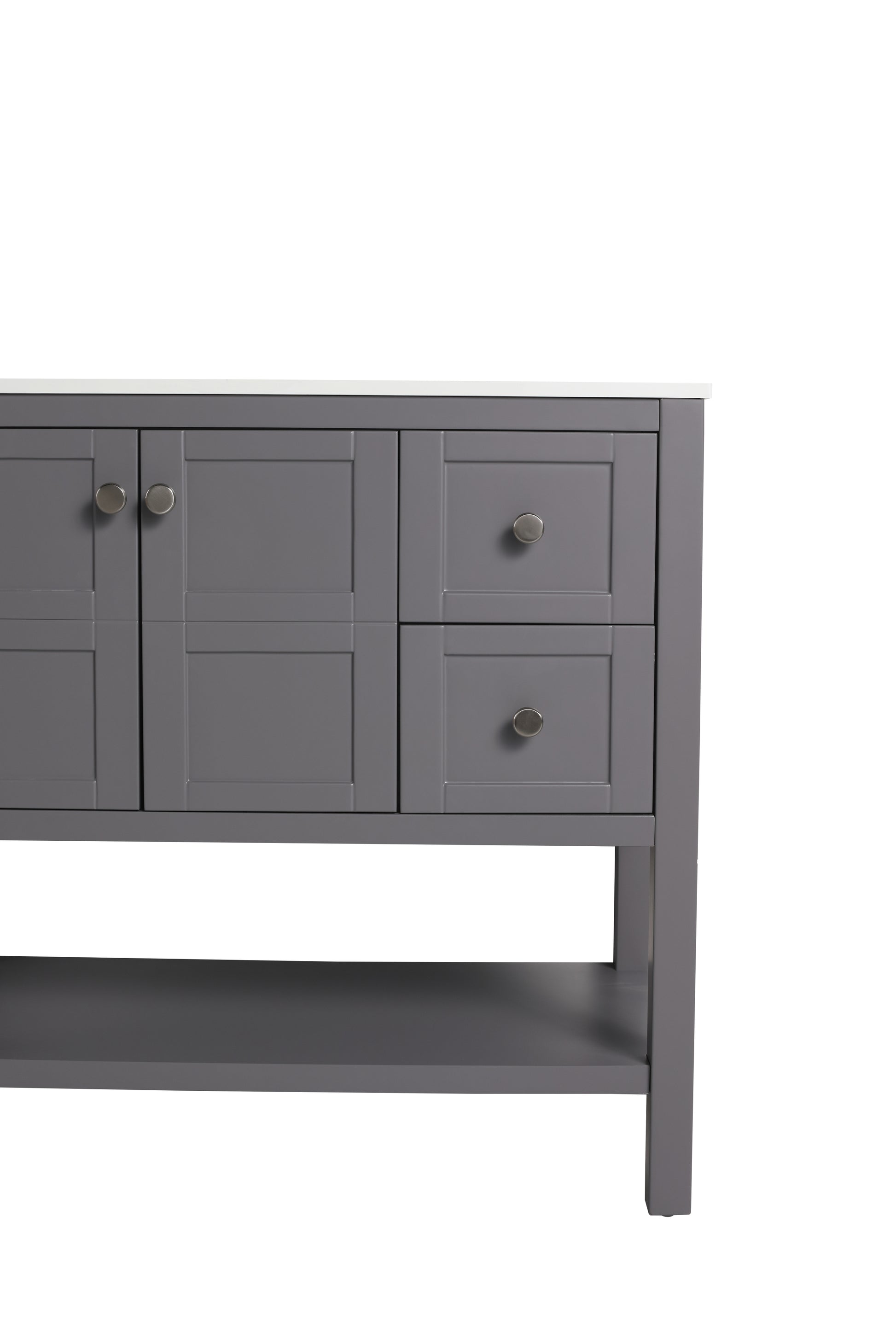 Bathroom Vanity With Soft Close Drawers and Gel 2-rock grey-2-soft close