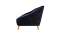 Baylee Sofa Midnight Blue Navy Blue Upholstered