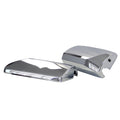 Chrome Door Mirror Covers Pair Driver&Passenger Side chrome-plastic