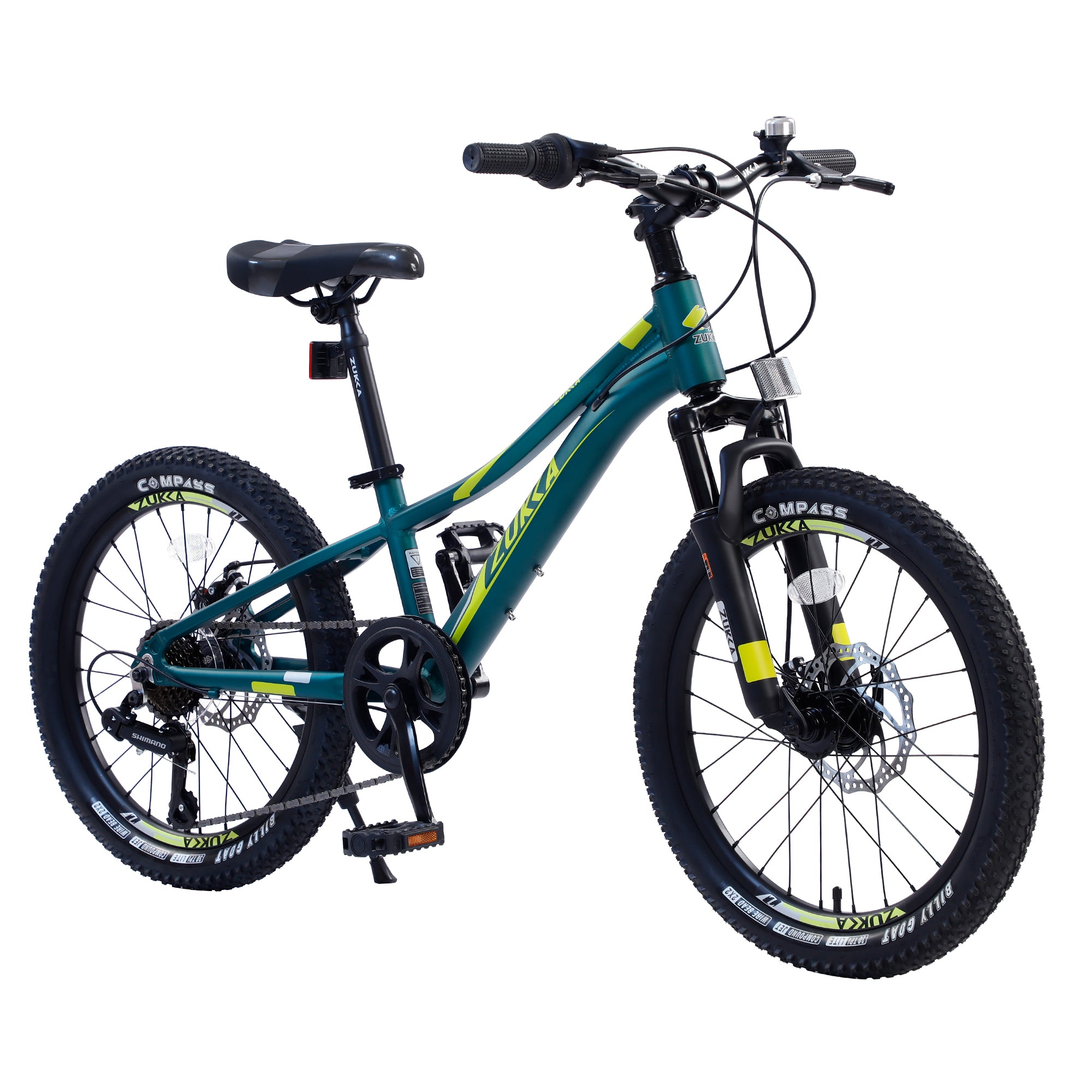 Mountain Bike For Girls And Boys Mountain 20 Inch Shimano 7 Speed Bike Cycling Green Garden & Outdoor Aluminium Alloy