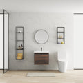 Bathroom Cabinet With Sink,Soft Close Doors,Float california walnut-2-bathroom-wall