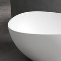 63Inch Solid Surface Bathtub For Bathroom - White