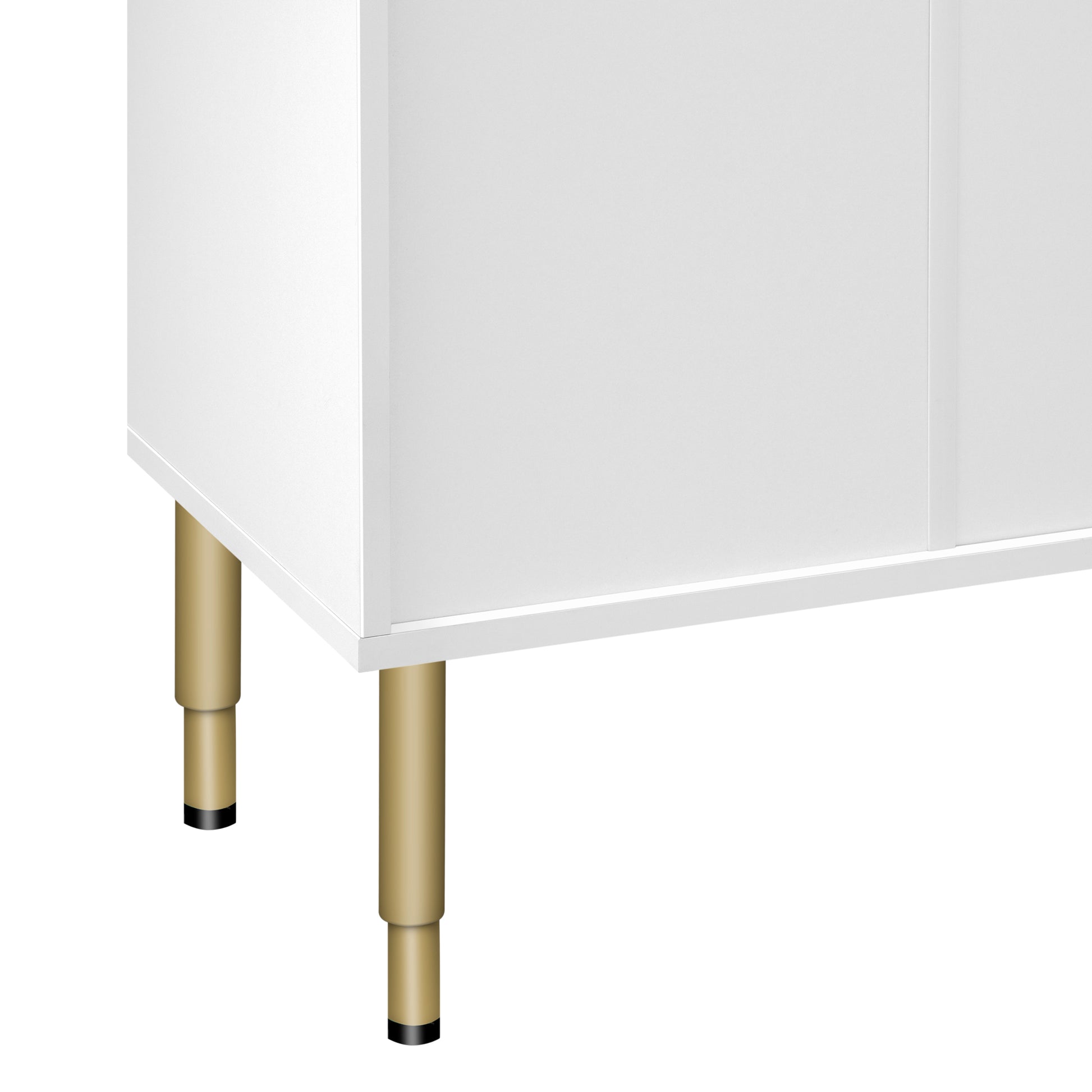 Modern Sideboard MDF Buffet Cabinet Marble white-mdf+glass