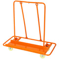 Heavy Duty Drywall Sheet Cart & Panel Dolly 1600Lbs Load Capacity,Panel Service Cart ,Casters With Brake Orange Steel