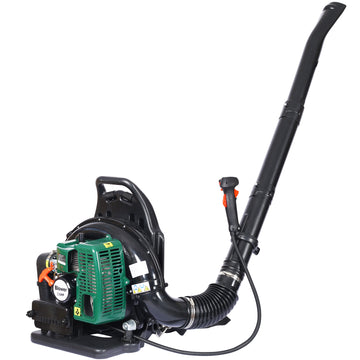 2 Stroke Backpack Leaf Blower,Gas 63.3Cc,3.6Hp 750Cfm Green Plastic