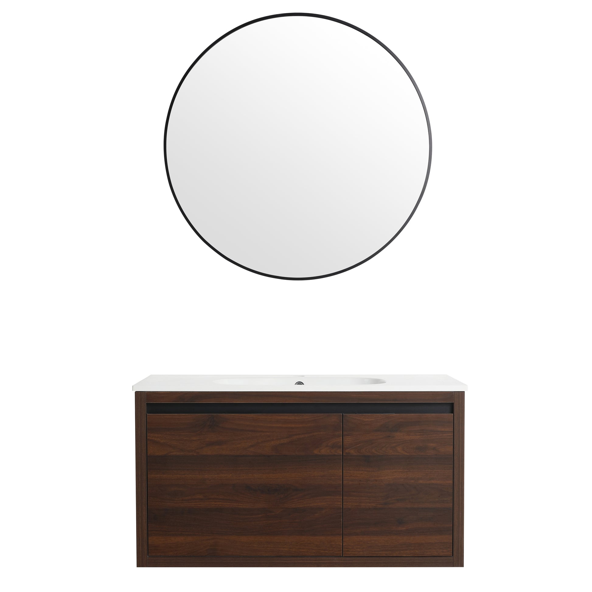 36 Inch Bathroom Vanity With Gel Sink california walnut-plywood