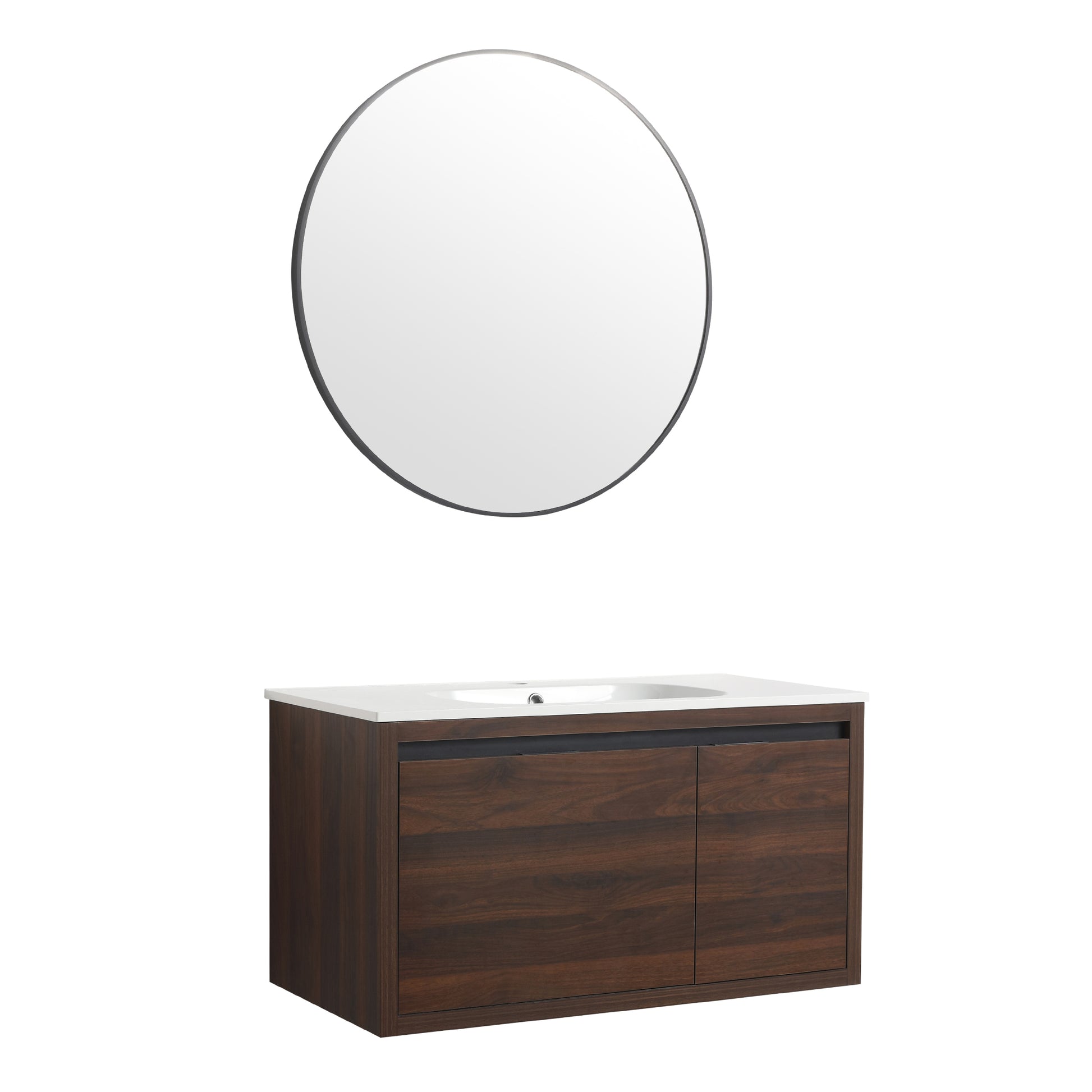 36 Inch Bathroom Vanity With Gel Sink california walnut-plywood