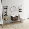 Bathroom Cabinet With Sink,Soft Close Doors,Float california walnut-2-bathroom-wall