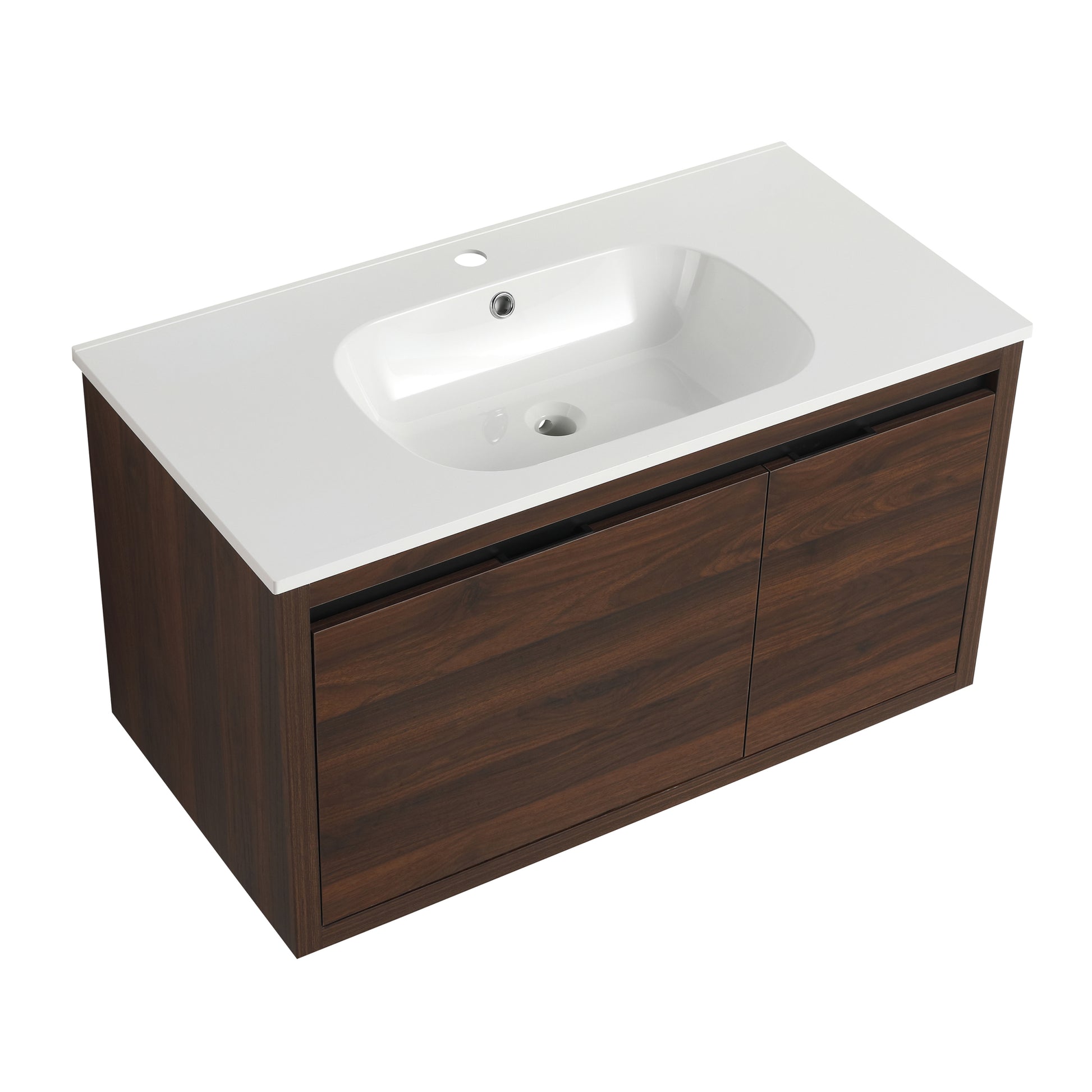 36 Inch Bathroom Vanity With Gel Sink california walnut-plywood