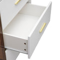 Modern Sideboard MDF Buffet Cabinet Marble white-mdf+glass