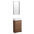 18 Inch Freestanding Bathroom Vanity With Single Sink brown ebony-1-bathroom-freestanding-plywood