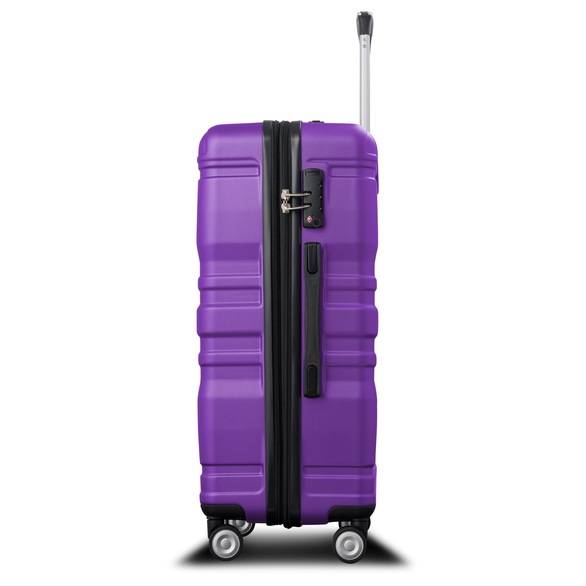 Luggage Sets Model Expandable ABS Hardshell 3pcs purple-abs