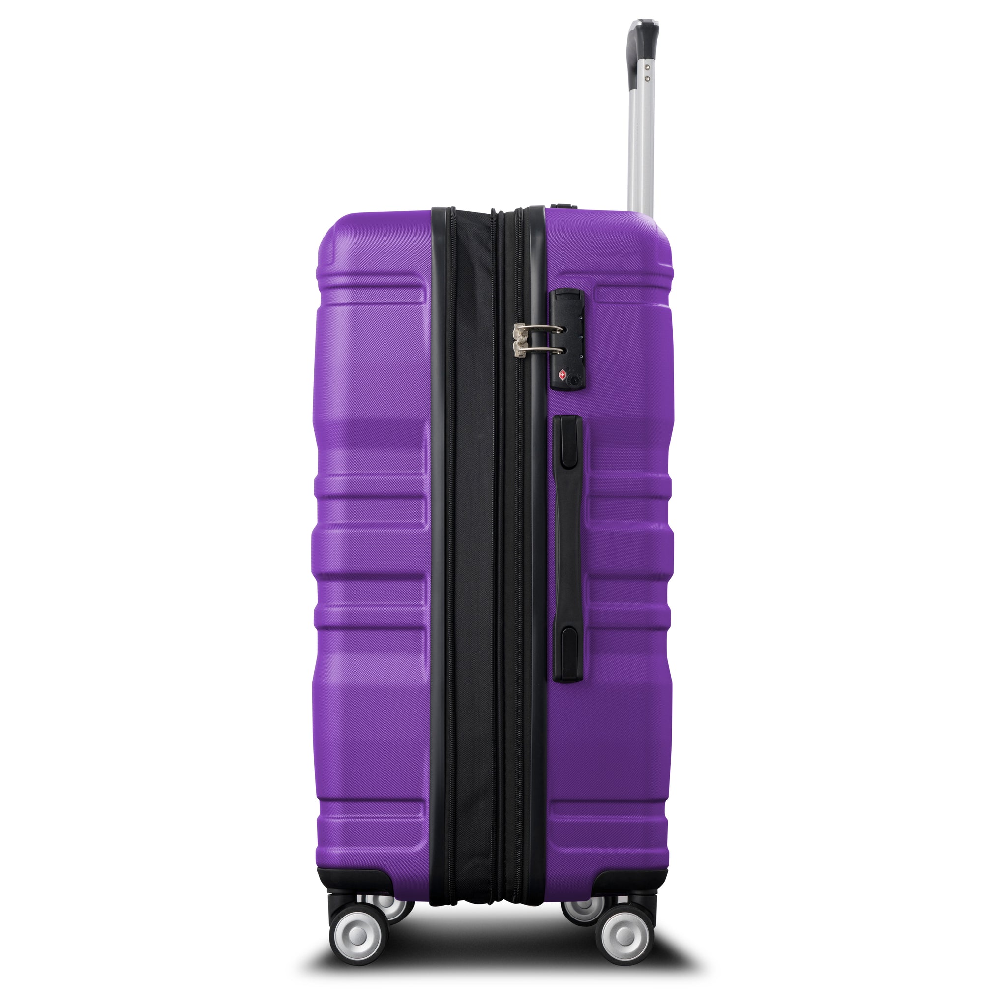 Luggage Sets Model Expandable ABS Hardshell 3pcs purple-abs