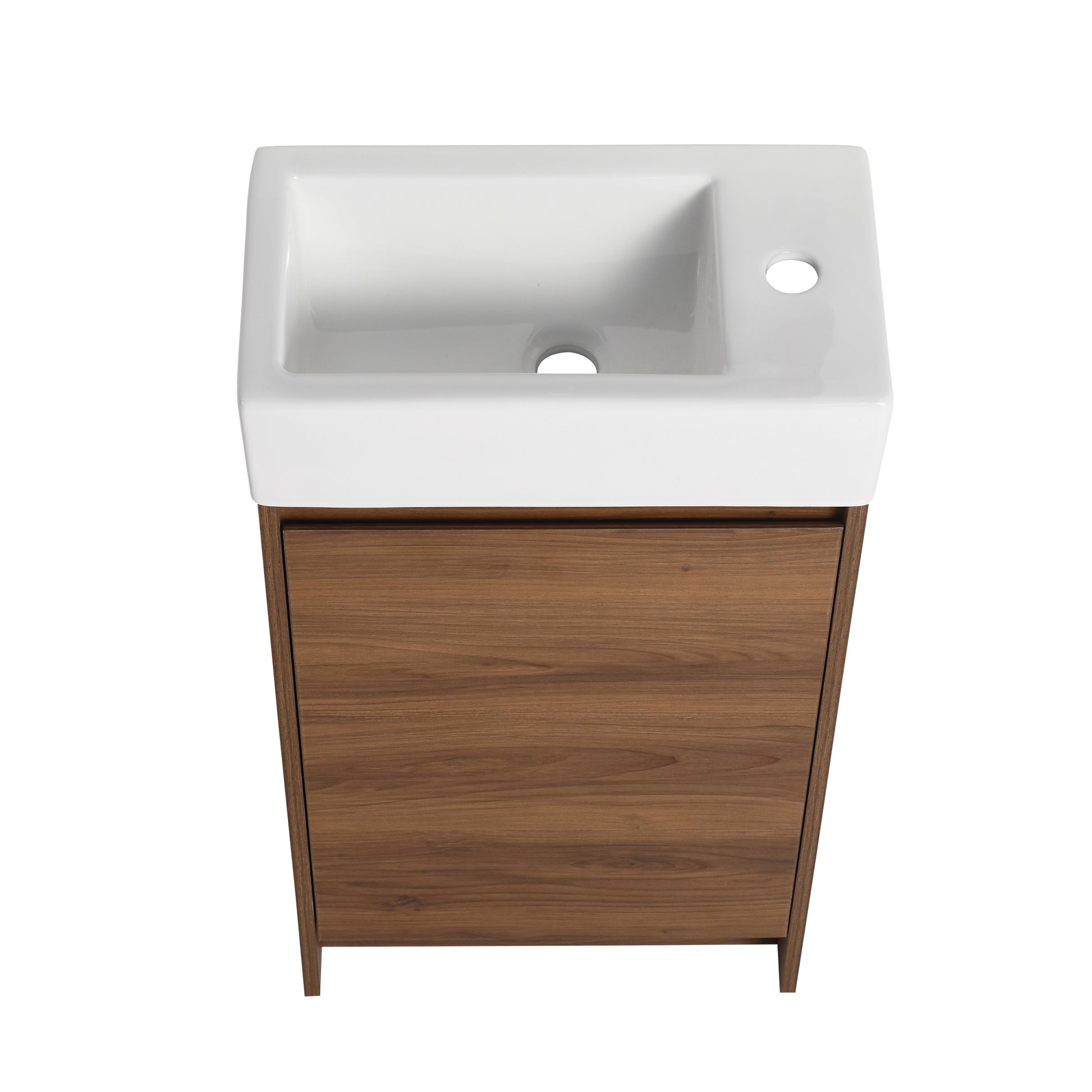 18 Inch Freestanding Bathroom Vanity With Single Sink brown ebony-1-bathroom-freestanding-plywood