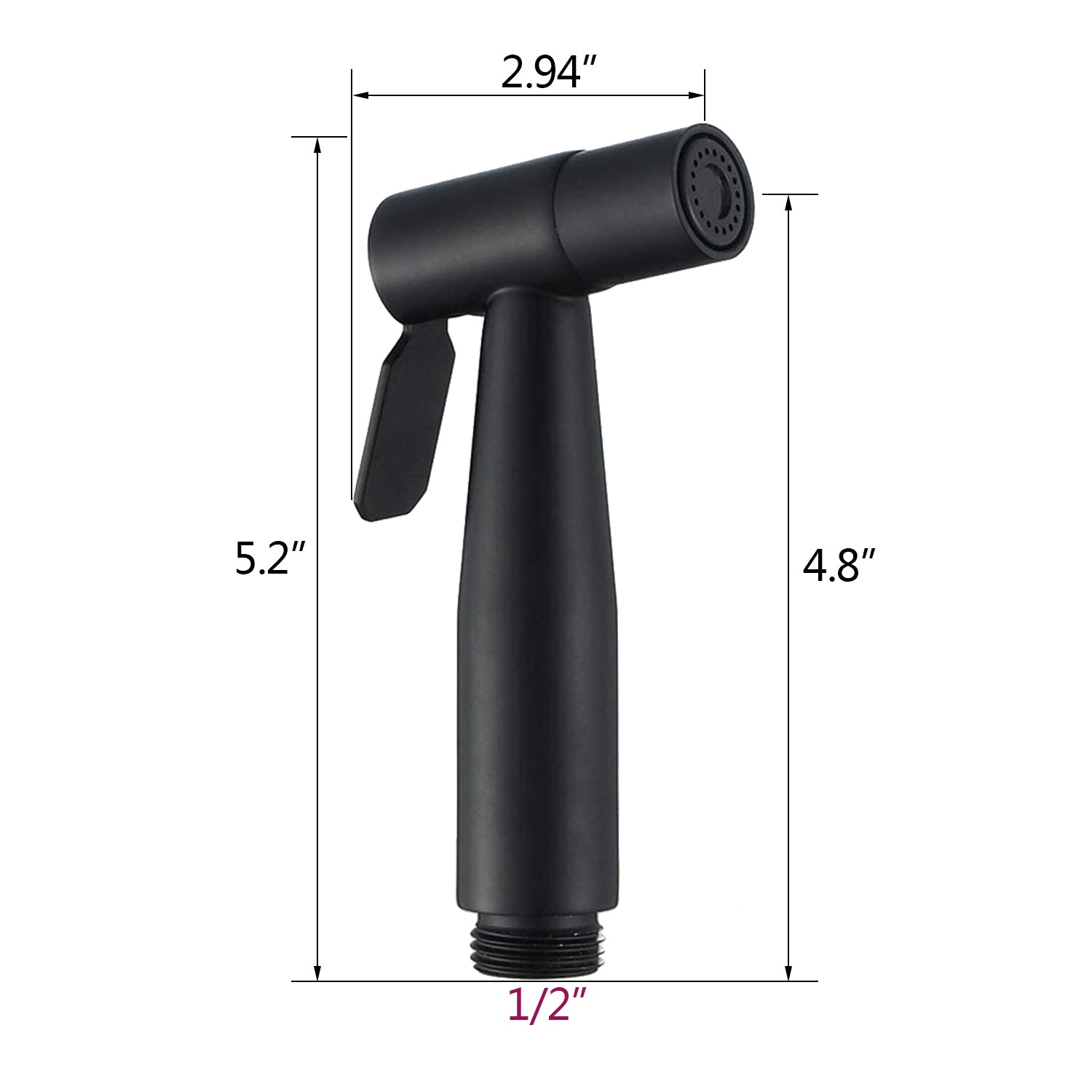 Handheld Bidet Sprayer for Toilet Matte Black matte black-stainless steel