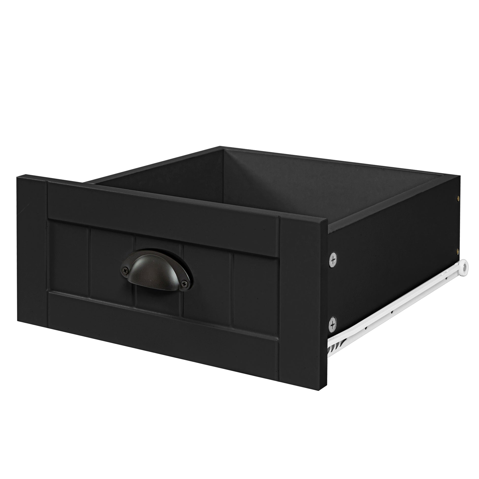 Drawer Dresser Bar Cabinet Side Cabinet,Buffet Sideboard,Buffet Service Counter, Solid Wood Frame,Plasticdoor Panel,Retro Shell Handle,Applicable To Dining Room, Living Room, Kitchen ,Corridor,Black 5 Or More Drawers Black Primary Living Space Classic