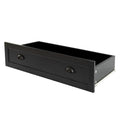 Drawer Dresser Bar Cabinet Side Cabinet,Buffet Sideboard,Buffet Service Counter, Solid Wood Frame,Plasticdoor Panel,Retro Shell Handle,Applicable To Dining Room, Living Room, Kitchen ,Corridor,Black 5 Or More Drawers Black Primary Living Space Classic