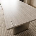 Live Edge Premium White Washed Dining Table White Washed Solid Wood