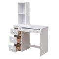 Twin Size Loft Bed With A Stand Alone Bed, Storage Staircase, Desk, Shelves And Drawers, White White Pine