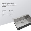 33X22 Inch Kitchen Sink Drop In 16 Gauge Stainless Steel 33