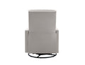 Modern Upholstered Rocker Nursery Chair Plush Seating Glider Swivel Recliner Chair, Beige Beige Linen