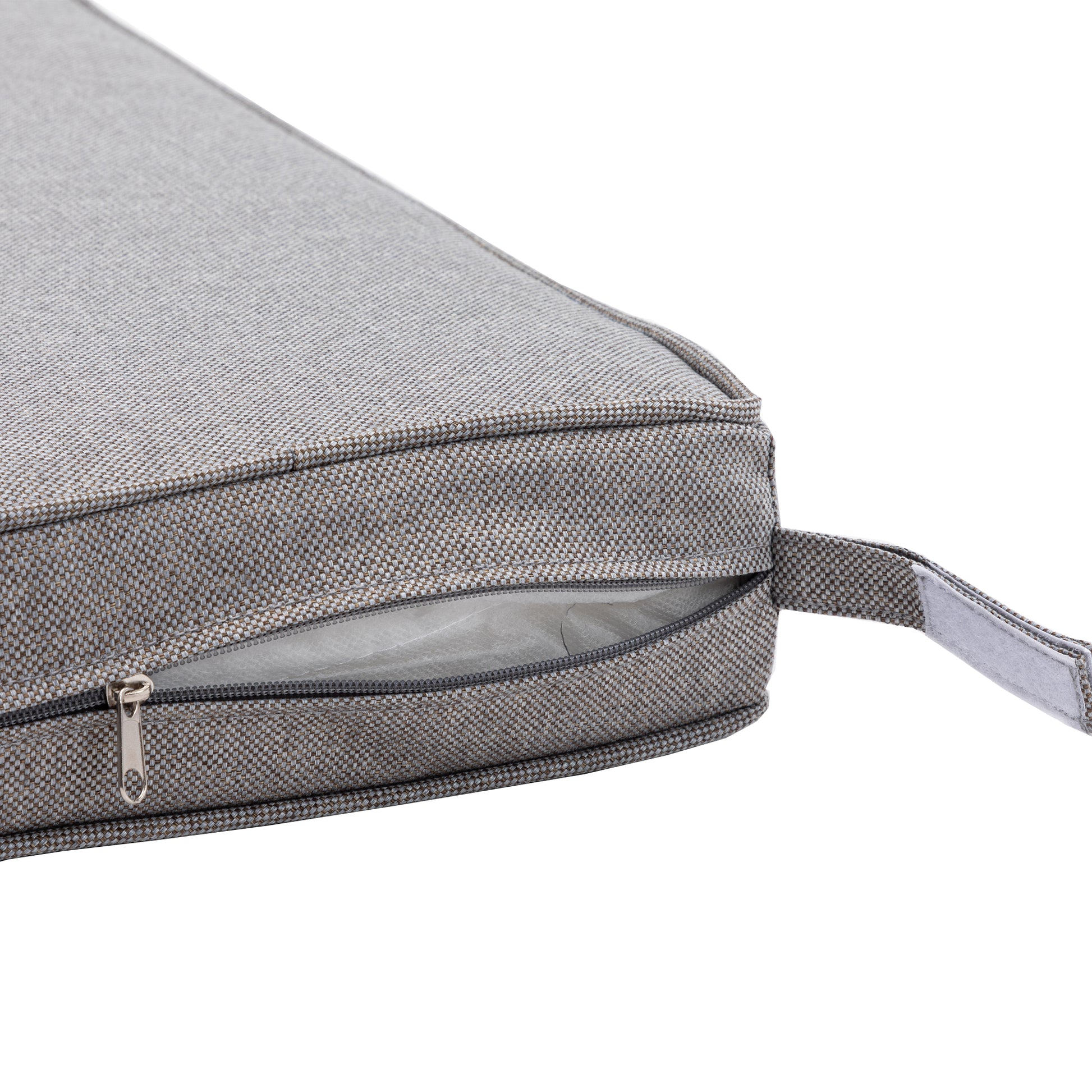 3 Pieces Outdoor Swivel Rocker Patio Chairs, 360 Degree Rocking Patio Conversation Set With Thickened Cushions And Glass Coffee Table For Backyard, Grey Grey Steel