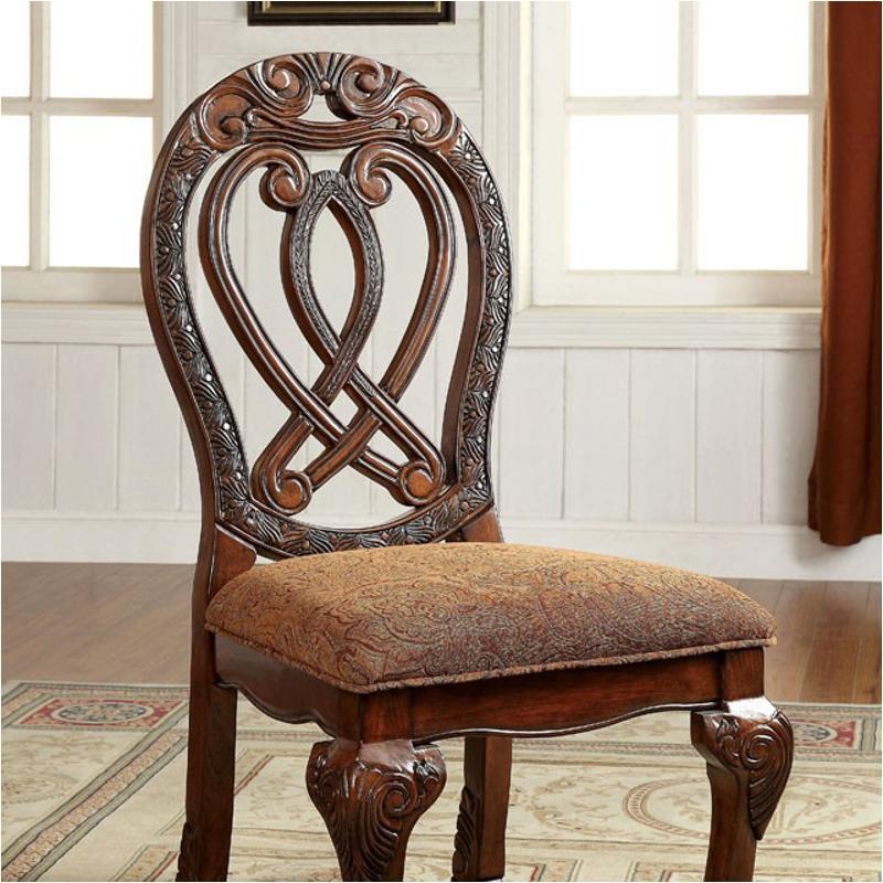 Formal Majestic Traditional Dining Chairs Cherry Solid cherry-brown-dining