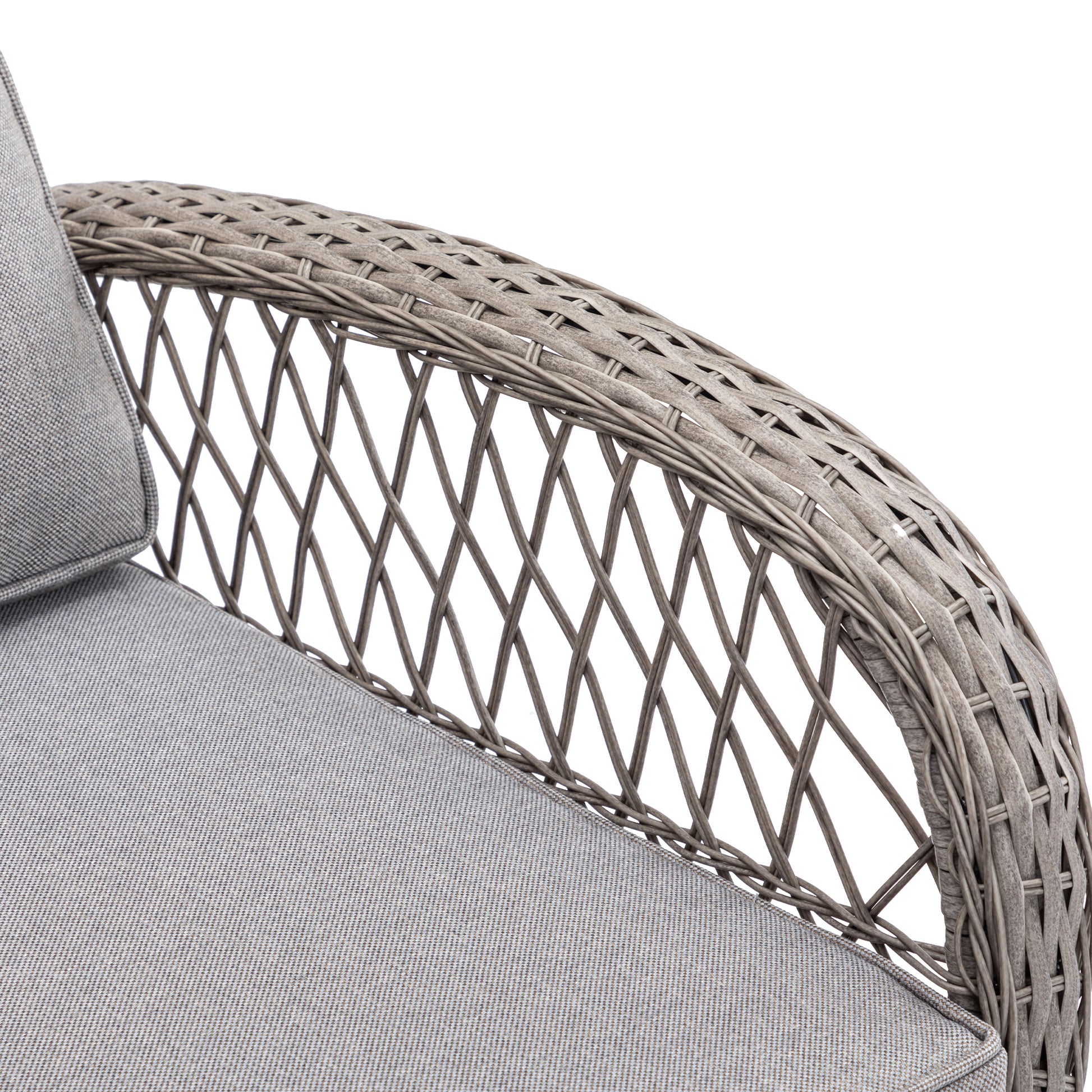 3 Pieces Outdoor Swivel Rocker Patio Chairs, 360 Degree Rocking Patio Conversation Set With Thickened Cushions And Glass Coffee Table For Backyard, Grey Grey Steel