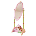 Olivia The Fairy Girls Wooden Standing Mirror Pink Mdf