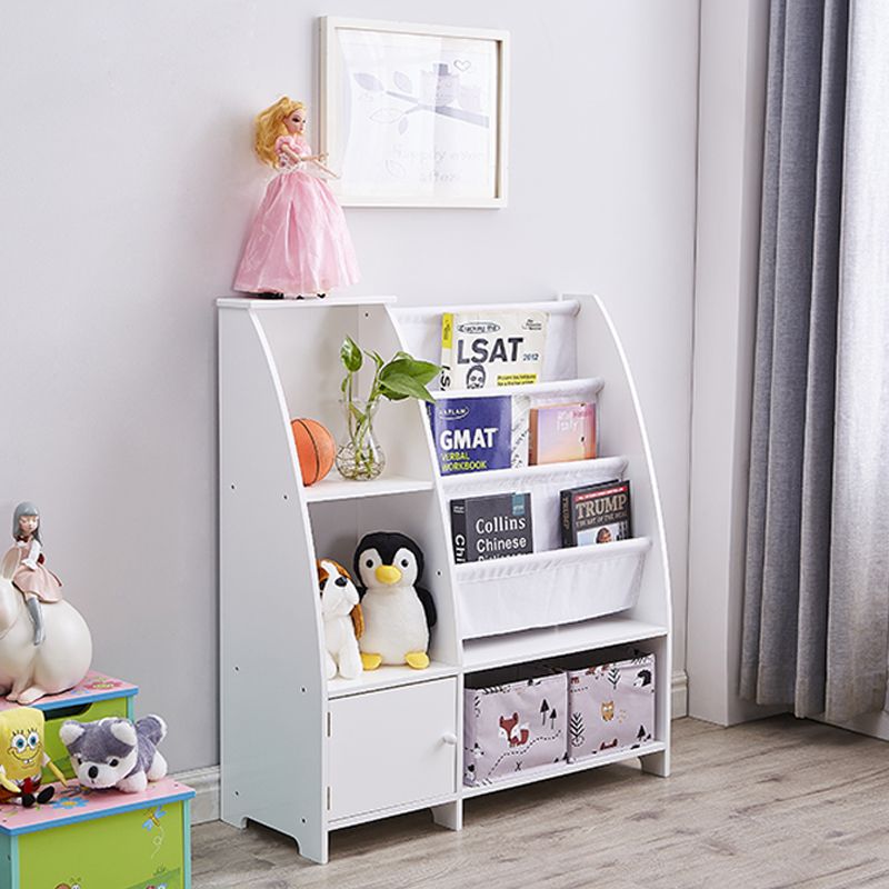 Victoria Kids Bookcase With Toy Storage White Mdf