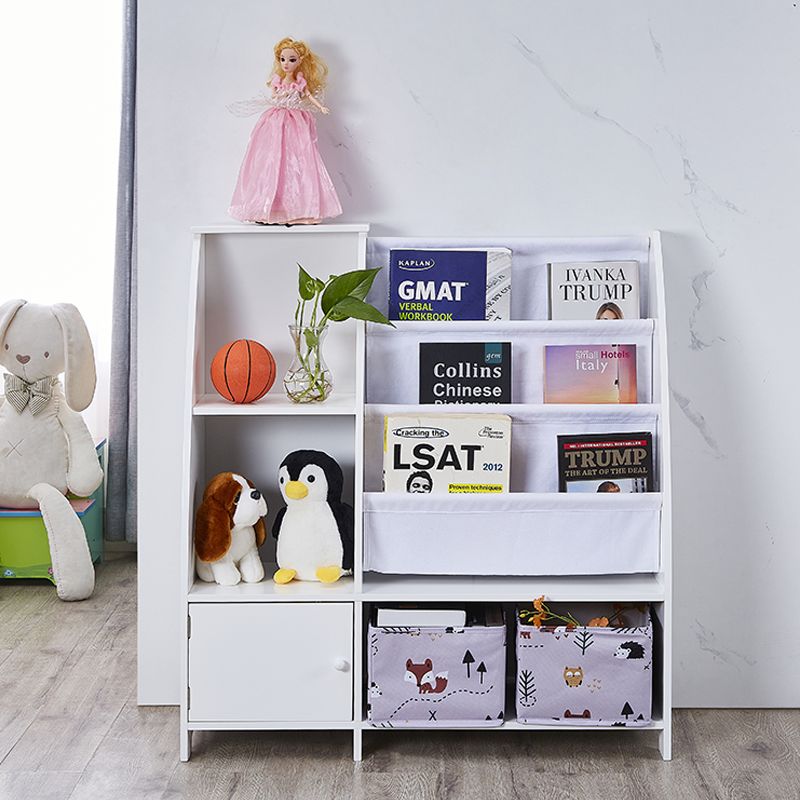 Victoria Kids Bookcase With Toy Storage White Mdf