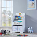 Maison Kids Bookcase With Toy Storage White Mdf