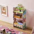 Olivia The Fairy Girls Hand Painted 3 Tier Flower Bookcase With Drawers Pink Mdf